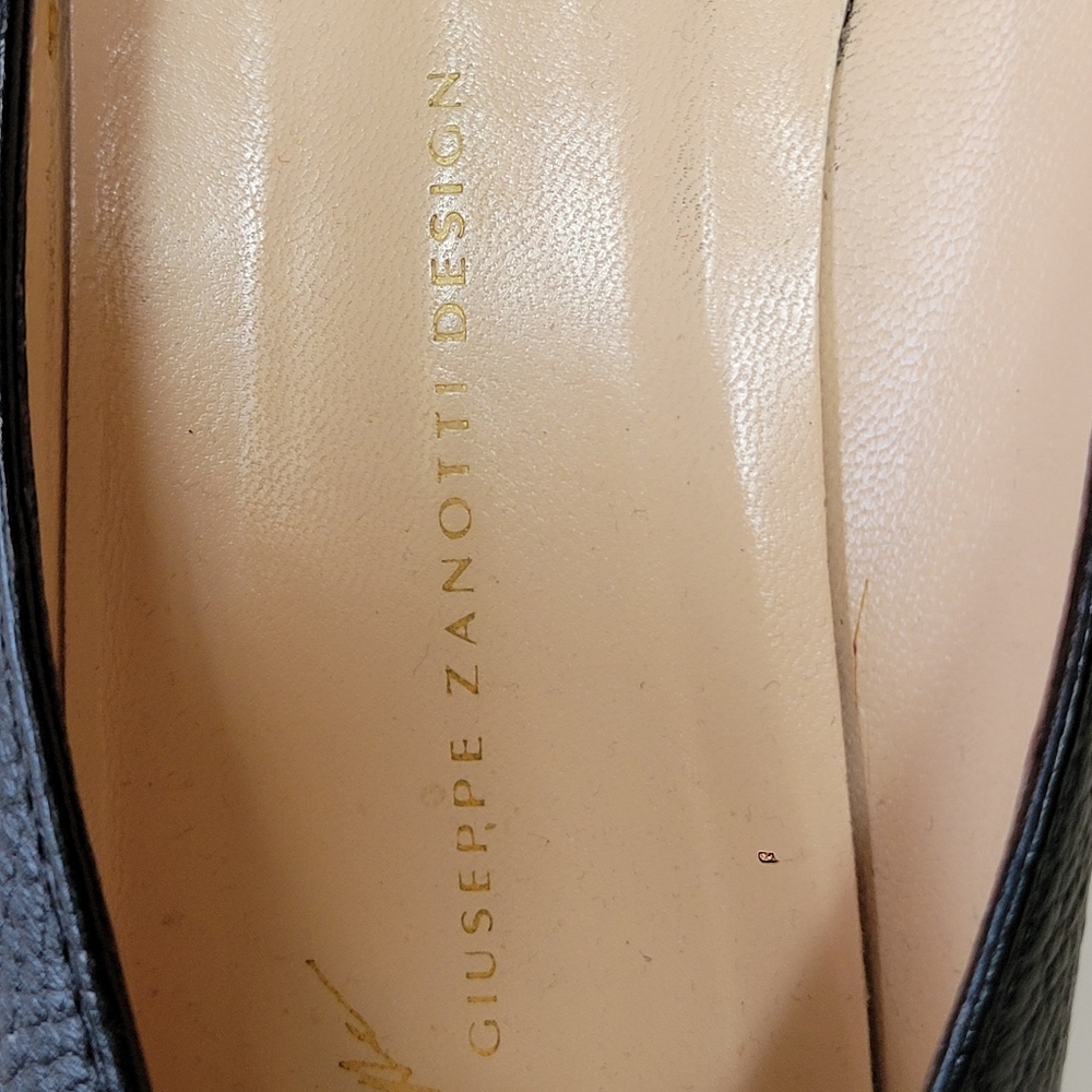 Giuseppe Zanotti Black Leather Heels - Picture 9 of 10